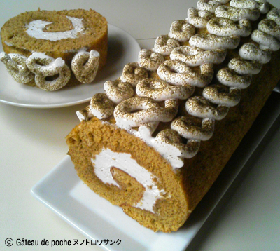 ジャスミンティーのロールケーキ